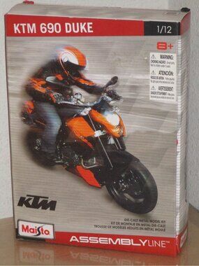 Maisto KTM 690 Duke Assembly Line Die Cast Metal Model Kit Scale 1:12 New In Box